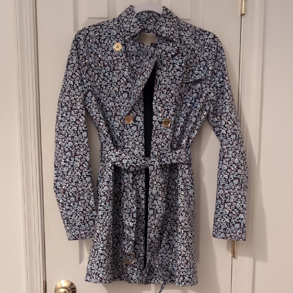 Michael Kors Floral Trench Coat